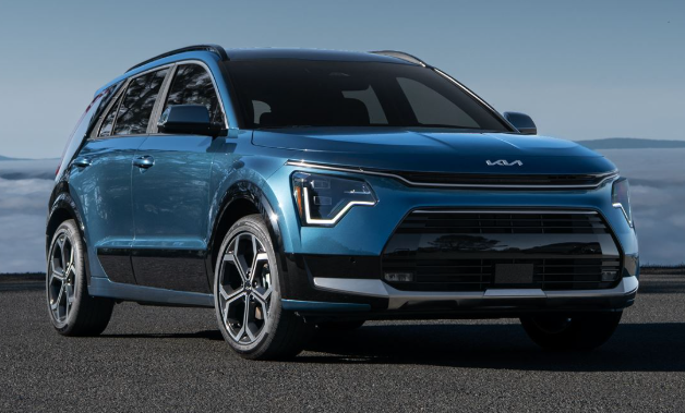 Kia Niro bleu en location longue durée sans engagement – Mandauto France