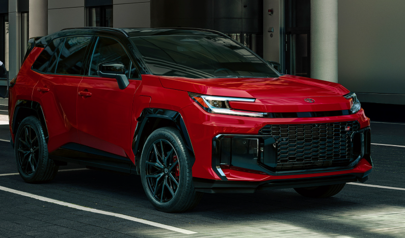 Toyota RAV4 rouge en location longue durée sans engagement – Mandauto France